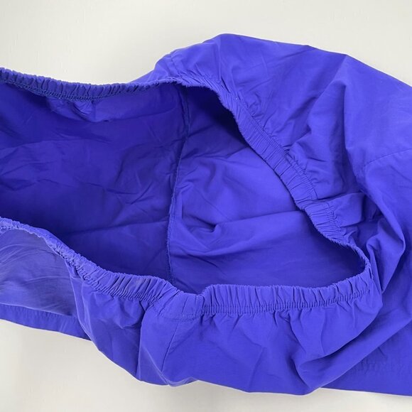 Lands' End Cobalt Blue Elastic Waist Pull On Nylon Shorts Womens Size 3X Casual - Picture 7 of 9
